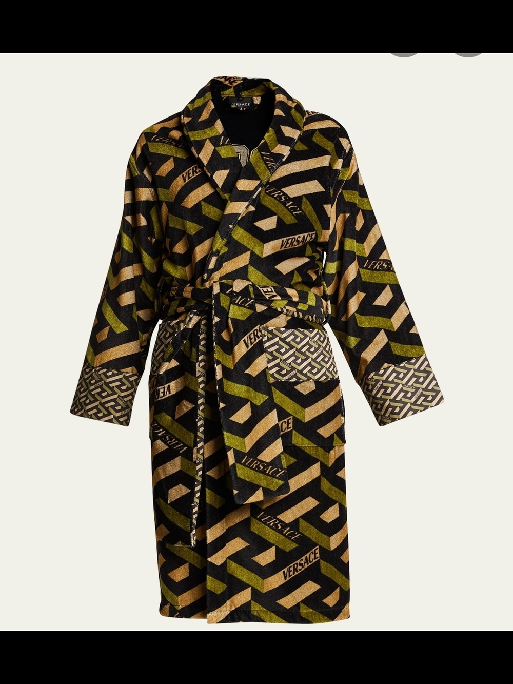 Versace Greca Cotton Robe - Excellent Condition